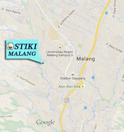 Lokasi dan Peta (Google Map) STIKI Malang Pts Ptn